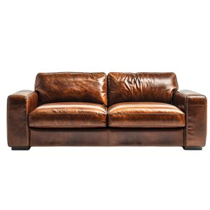 GenuineLeatherSofaBedModernSimpleComfort